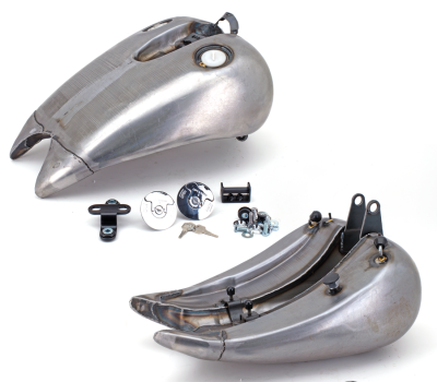 GZP Softail gastank +4" 1pc fl/dash mnt