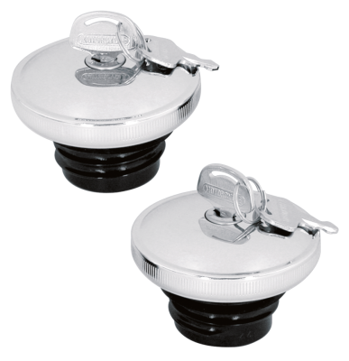 GZP Gascap late style chr w/key non-vent (FR)