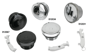 GZP Chr screw-in flush mount gas cap set (FR)