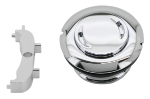 GZP Blk flushmount 1.5" gascap w/paintsv (FR)