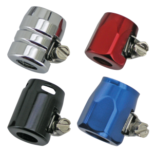 GZP 6Pck Grooved hose end 3/8"ID Chrome (FR)