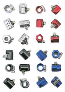 GZP 6Pck Hex hose end 1/4"+5/16"ID Chrom (FR)