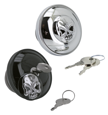 GZP Chr Skull locking gascap vntd 83-96 (FR)
