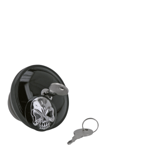 GZP Blk Skull locking gascap vetd 83-96 (FR)