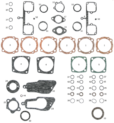 GZP Oil seal shift lever shaft XL52-85 (FR)