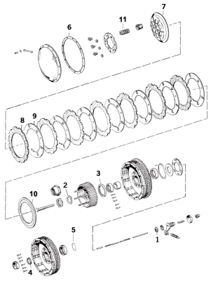 GZP Oil seal clutch rod XL53-70 (FR)