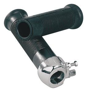 GZP Twist grip 1" Chrome with grip set (FR)