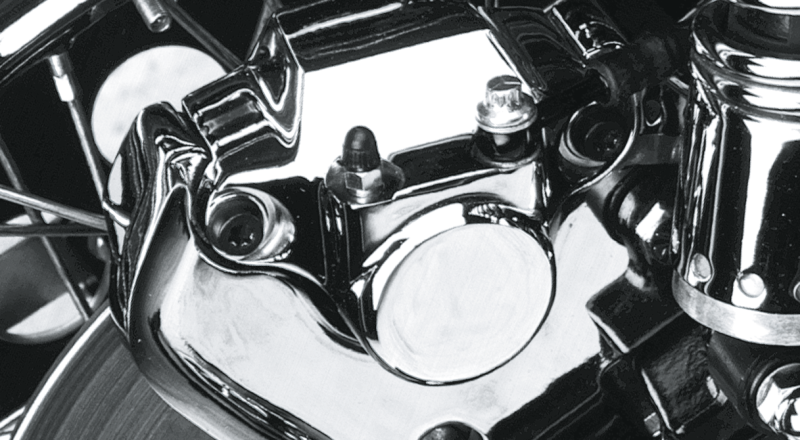 GZP Chrome 87-99 model rear brake calipe (FR)