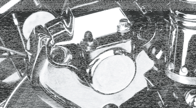 GZP Chrome 87-99 model rear brake calipe (FR)