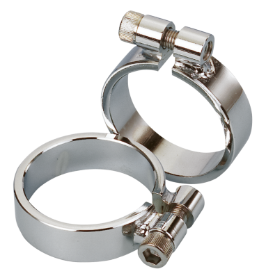 GZP Exhaust clamps chrome XL57-85 (FR)