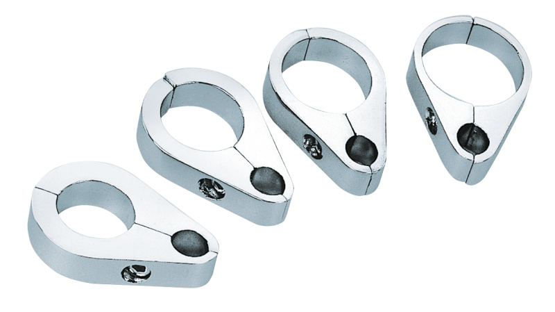 GZP 1" Clutch cable clamp chrome plat (FR)