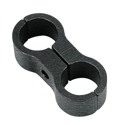 GZP Oil/Fuel line clamp black anodize (FR)