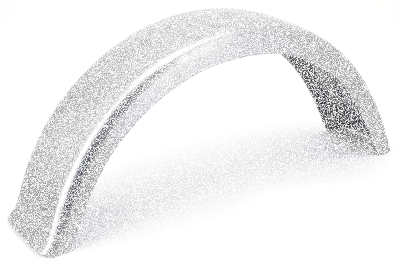 GZP Bobbed Fender 6" rear raw long (FR)