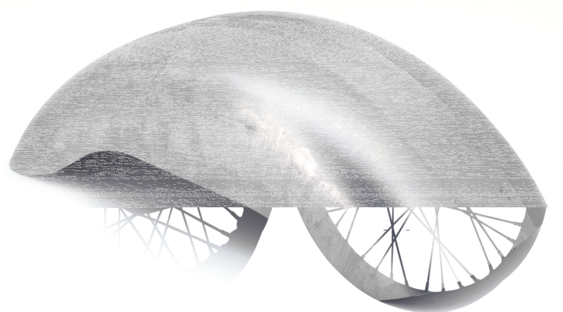 GZP Ground Pounder rear fender 11" strgt (FR)