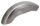 GZP Bobbed XL82-03 steel RR fender 1.5mm (FR)