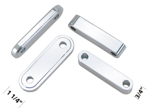 GZP Chrome front fender spacers T=3/8" L (FR)