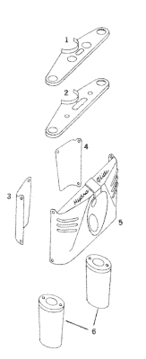 GZP Upper cvr wide-glide Stainl.3 1/2" c (FR)