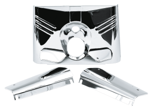 GZP Chrome headlight tins FLST (FR)