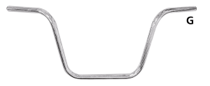 GZP Handlebar Custom street, high 1" thr (FR)