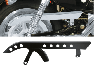 GZP Chrome upper belt guard w/holes XL04 (FR)