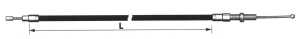 GZP Clutch cable black BT68-86 L=49" (FR)