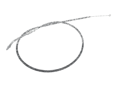 GZP Throttle cable Black HSR86 L=41" (FR)