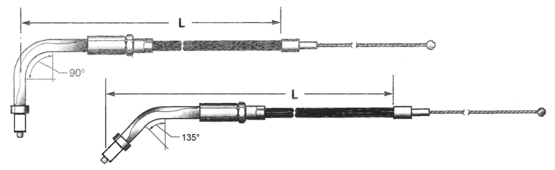 GZP Braided BT96 LN=39" 90dgr idle (FR)