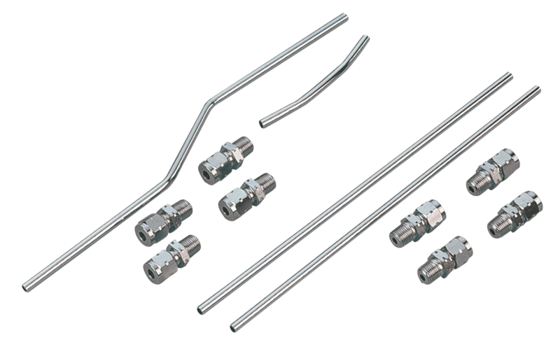 GZP Rocker oil line kit XL chrome #17324 (FR)