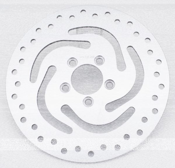 GZP Polished sunwave rotor Rear 00-up (FR)