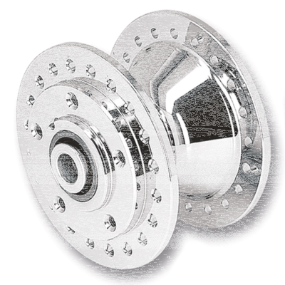 GZP Hub assy front dual disc 77-83 #4360 (FR)