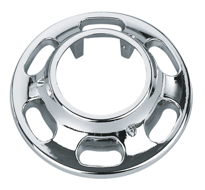 GZP Chrome slotted hub cover for FXWG/ST