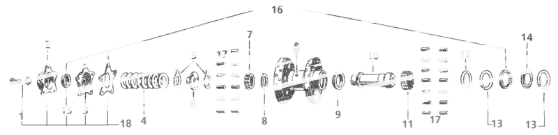 GZP Star hub bearing collar. # 43561-39 (FR)