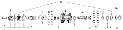 GZP Star hub bearing collar. # 43561-39 (FR)