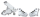 GZP Chr caliper rear mnt brckt 87-99 Sof (FR)