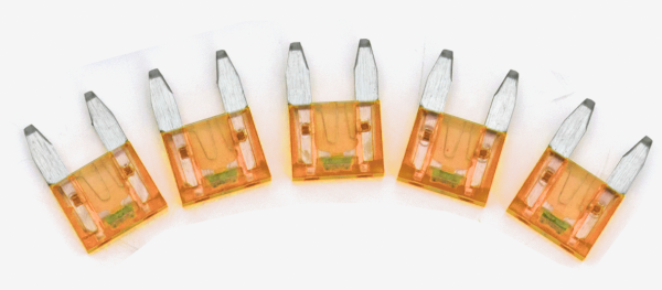GZP 5pck Mini Led detector fuse Tan 5A (FR)