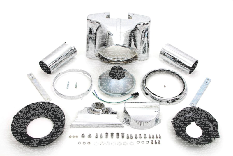 GZP Chr 7" headlight nacelle kit DOT app (FR)