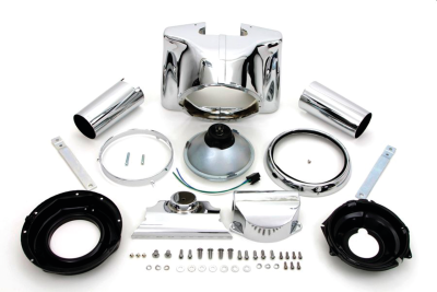 GZP Chr 7" headlight nacelle kit DOT app (FR)