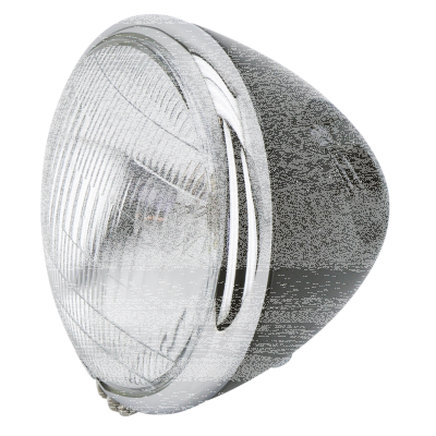 GZP Springer Headlight Compl. Black 6 vo (FR)