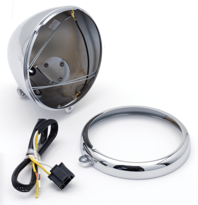 GZP Headlight shell+rim 6" bottom mou (FR)