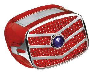 GZP Taillight lens+grill blue dot 73u (FR)