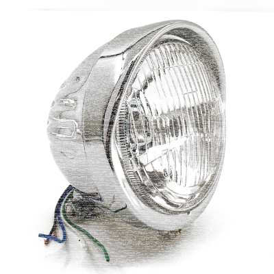 GZP Chrome 6" Headlight H4 55/60 E-ap (FR)