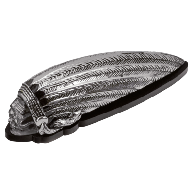 GZP Chr Indian fender light blue LED (FR)