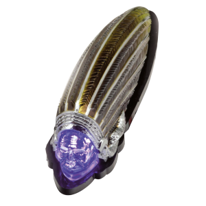 GZP Gold Indian fender light blue LED (FR)