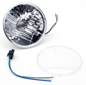 GZP 6.5" EU H4-unit w/bulb D-cut ref clr (FR)