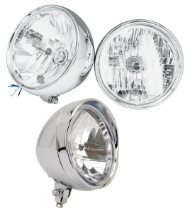 GZP Custom headlight 7" facet cut bottom (FR)