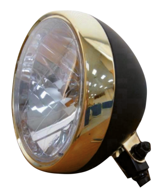 GZP Classic 7" black&bronze bullet headl (FR)