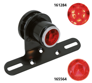 GZP Classic 1.5" black round taillight w (FR)