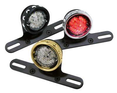 GZP Chrome R1 LED taillight w/license br (FR)
