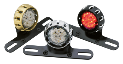 GZP Chrome RII LED taillight w/license b (FR)