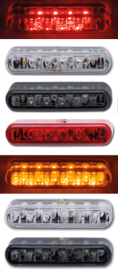 GZP Micro amber led clear lens T/S pair (FR)
